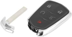 img 1 attached to 🔑 Enhanced 315Mhz HYQ2AB Keyless Entry Remote Key Fob for Cadillac SRX 2015-2016 - X AUTOHAUX Replacement