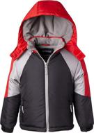 fleece snowboard hooded colorblock winter boys' clothing via jackets & coats logo