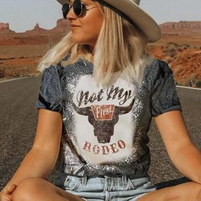 img 3 attached to GEMLON Women'S Western Graphic T-Shirts: Vintage Cowgirl Country Tees For Casual Style