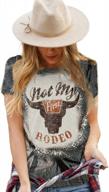 gemlon women's western graphic t-shirts: vintage cowgirl country tees for casual style logo