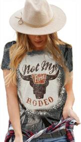 img 4 attached to GEMLON Women'S Western Graphic T-Shirts: Vintage Cowgirl Country Tees For Casual Style