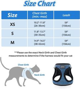 img 3 attached to 🐱 Nanappice Cat Harness and Leash: Escape Proof Kitten Vest for Safe Outdoor Strolls with Adjustable Soft Mesh, Reflective Strips Included