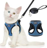 🐱 nanappice cat harness and leash: escape proof kitten vest for safe outdoor strolls with adjustable soft mesh, reflective strips included logo