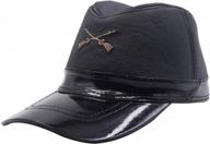 authentic union army leather baseball cap - yosang civil war kepi us north soldier hat logo