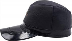 img 2 attached to Аутентичная кожаная бейсболка армии Союза - Yosang Civil War Kepi US North Soldier Hat