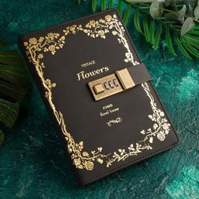 img 3 attached to CAGIE Lockable Secrets Journal With Hot Foil Stamping Embossed Design Cover, 224 Pages Thick Refillable Diary For Women And Kids