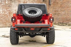 img 3 attached to 🔧 Rough Country Bed Mount Spare Tire Carrier for Jeep Gladiator JT (20-22) - 10544: Convenient and Reliable Tire Storage Solution