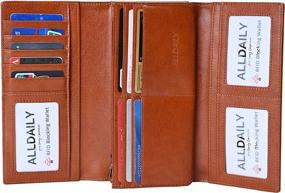 img 3 attached to Premium Capacity Leather Wallets for Women - Alldaily Handbags & Wallets Collection at Wallets