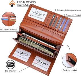 img 2 attached to Premium Capacity Leather Wallets for Women - Alldaily Handbags & Wallets Collection at Wallets