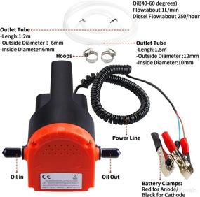 img 3 attached to 🚤 PLUMIA 12V 100W Oil Change Pump Extractor: Upgraded Marine Electric Fluid Transfer Pump for Boat, Car, Motorcycle, ATV, RV, Truck & Motorbike