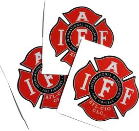 img 2 attached to Three Reflective Helmet Firefighter Sticker