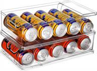organize your fridge with jucoan 2 pack skinny can organizer! logo