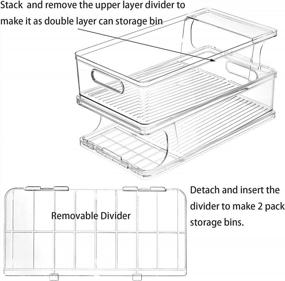 img 3 attached to Organize Your Fridge With Jucoan 2 Pack Skinny Can Organizer!