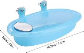 img 1 attached to Mirror Parrot Bathtub Bathing Accessory