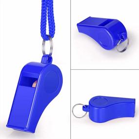 img 1 attached to Super Loud Sports Whistle With Lanyard And Mouth Grip - Perfect For Coaches, Referees, Emergency, Lifeguard, Survival & Outdoor Use.