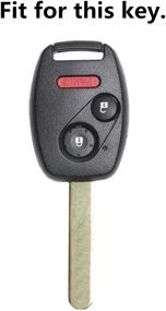 img 1 attached to Ezzy Auto Black Silicone Rubber Keyless Entry Remote Key Fob Case Skin Covers Protector for Honda 2+1 Buttons - Enhance SEO