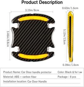 img 3 attached to Protector Reflective Stickers Protective Universal Interior Accessories made as Door Entry Guard