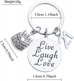 img 1 attached to Happy Birthday Gifts Keychain - Perfect For 13Th To 80Th Birthdays!