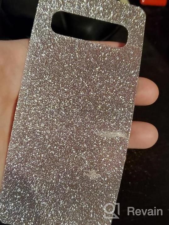 img 1 attached to 💎 OCYCLONE Glitter Diamond Samsung Galaxy S10 Case with Ring Stand - Cute Protective Cover with Kickstand for Women and Girls (Pink, 6.1 inch) review by John Destruction
