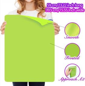 img 3 attached to 23.2” X 15.6” LEOBRO Silicone Mat For Crafts, Jewelry Casting Mold, Nonstick Table Mat - Heat-Resistant & Nonslip Multipurpose Fluorescent Green