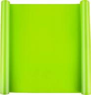 23.2” x 15.6” leobro silicone mat for crafts, jewelry casting mold, nonstick table mat - heat-resistant & nonslip multipurpose fluorescent green logo