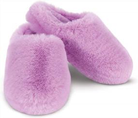 img 4 attached to Cozy Up In Style With PajamaGram Women'S Slip-On Fuzzy Slippers - Perfect House Shoes