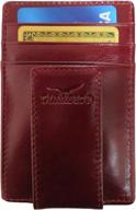 secure and stylish leather wallet with rfid blocking and magnetic pocket logo