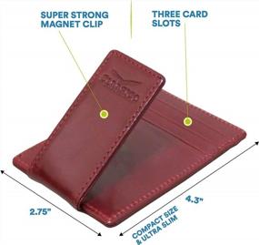 img 1 attached to Secure and Stylish Leather Wallet with RFID Blocking and Magnetic Pocket