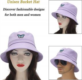 img 3 attached to Stylish Embroidered Bucket Hat For Men, Women, And Teens - Perfect Summer Fisherman Cap By ZLYC