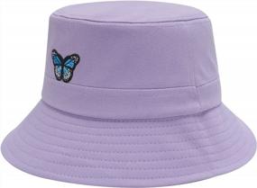 img 1 attached to Stylish Embroidered Bucket Hat For Men, Women, And Teens - Perfect Summer Fisherman Cap By ZLYC
