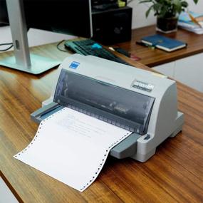 img 1 attached to Безуглеродная компьютерная бумага для непрерывных форм, FirstZi 9-1/2 X 11 дюймов, копировальная бумага NCR для печати для матричного принтера, 3-слойная 333 комплекта белого, розового и желтого цветов