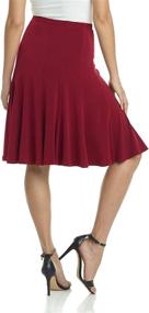 img 1 attached to Rekucci Womens Comfort Flared X Large Women's Clothing ~ Skirts