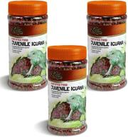 🦎 zilla juvenile iguana fortified food (3 pack) - nutrient-packed 6.5 ounce containers logo
