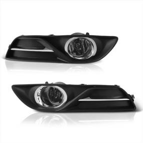img 4 attached to Upgrade Your 2013-2015 Nissan Sentra With VIPMOTOZ Front Fog Light Housing Assembly, Black Bezel And Smoke Lens, OE-Style, Suitable For Driver & Passenger Side