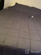 img 1 attached to Weighted Blanket For Adults Queen Size 15 Lbs, 60" X 80", Heavy Blanket 100% Cotton Material Glass Beads Sleeping Full review by Daniel Paige