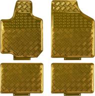 universal all weather car floor mats set of 4 🌧️ - august auto; golden; ideal for sedan, suvs, trucks, and vans logo