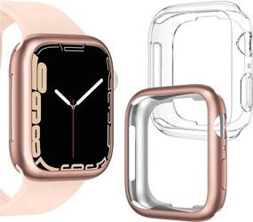 img 4 attached to [2 Pack] Goton Case Compatible For Apple Watch Series 7 2021(No Screen Protector)