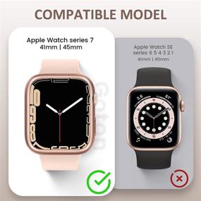 img 3 attached to [2 Pack] Goton Case Compatible For Apple Watch Series 7 2021(No Screen Protector)