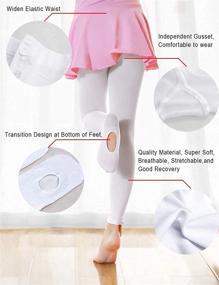 img 2 attached to 👗 Girls' Clothing: Daydance Transition Tights (Convertible) - 110 to 125cm - via Socks & Tights