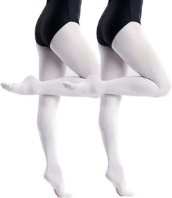 img 4 attached to 👗 Girls' Clothing: Daydance Transition Tights (Convertible) - 110 to 125cm - via Socks & Tights