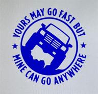 🚀 get the ultimate freedom with cartat2s yours may go fast but mine can go anywhere vinyl decal! perfect for 4x4 cars, trucks, suvs, rvs, jeeps. choose from 12 colors and 3 sizes (5x5, blue)! логотип