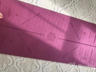 img 1 attached to Ewedoos Alignment Lines Yoga Mat - Non-Slip Textured TPE Mat, 1/4-Inch Thick High Density Padding For Comfortable Yoga, Pilates, And Fitness - Eco-Friendly And Sore-Knee Avoiding review by Don Devine