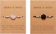 браслеты druzy ручной работы из смолы - простые и элегантные женские ювелирные подарки, доступные в упаковках по 2, 4, 6 или 8 - идеально подходят для загадывания желаний логотип