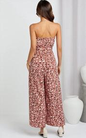 img 2 attached to Floral Off-Shoulder Jumpsuit With Wide Leg Pant - Angashion Women’S Summer Romper