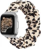 upgrade your fitbit versa with toyouths patterned scrunchie bands - elastic, stylish & comfortable! logo