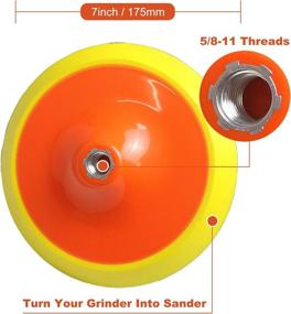 img 3 attached to 🧽 MICHENG 7 Inch Backing Plates for Hook & Loop Polishing Pads: Achieve Flawless Results with Soft Wool Buffering Pads