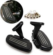 🏍️ zxmt motorcycle passenger floorboards with mount bracket kits - fits harley touring models road king street glide 1993-2020 логотип