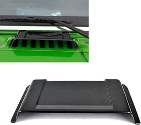 img 3 attached to 🔥 KKONE Black Cowl Vent Hood Scoop - Compatible with Wrangler JK TJ, Years 1998-2018