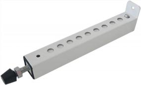 img 4 attached to Protect Your Home With JEACENT AC Security Window Lock Bar - Sturdy Steel, Adjustable From 10" To 17 1/2" For Sliding Windows With Installed AC Unit