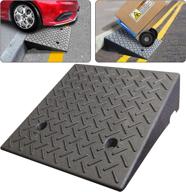 🚧 lucosobie driveway curb ramps - portable heavy duty rubber ramps for wheelchairs, cars, and shed access - 1 pcs логотип